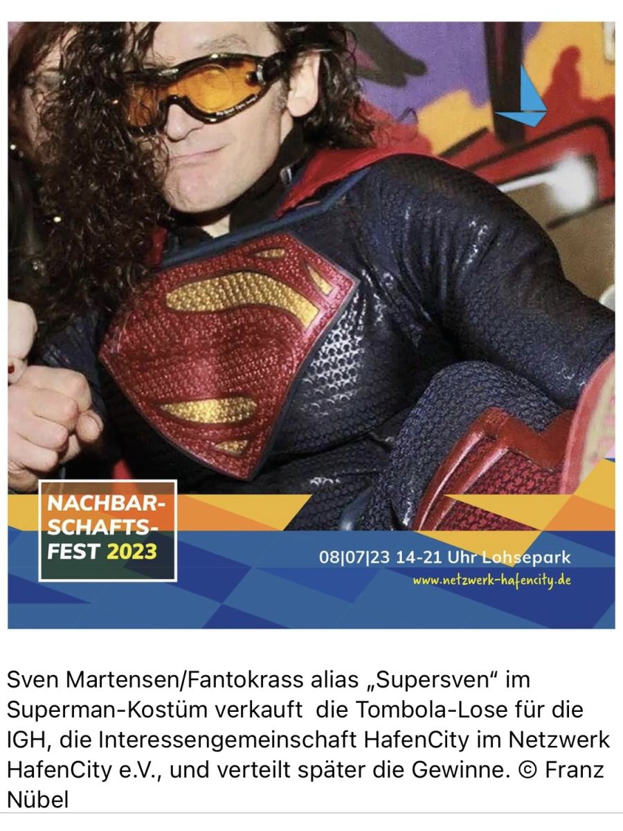 Sven Martensen als "Supersven"